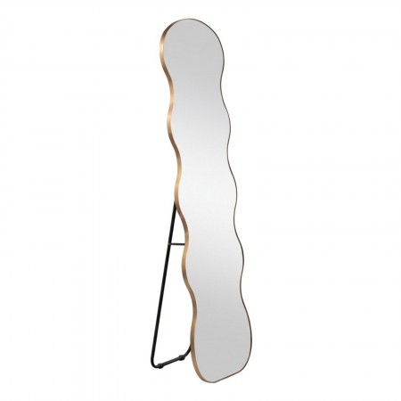 Specchio da terra / parete KING 11  bordo colore Oro opaco  cm H170 L50 P35