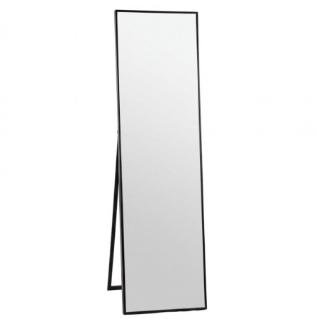 Specchio da terra KING 12 struttura MDF Nero opaco cm H170 L50 P48