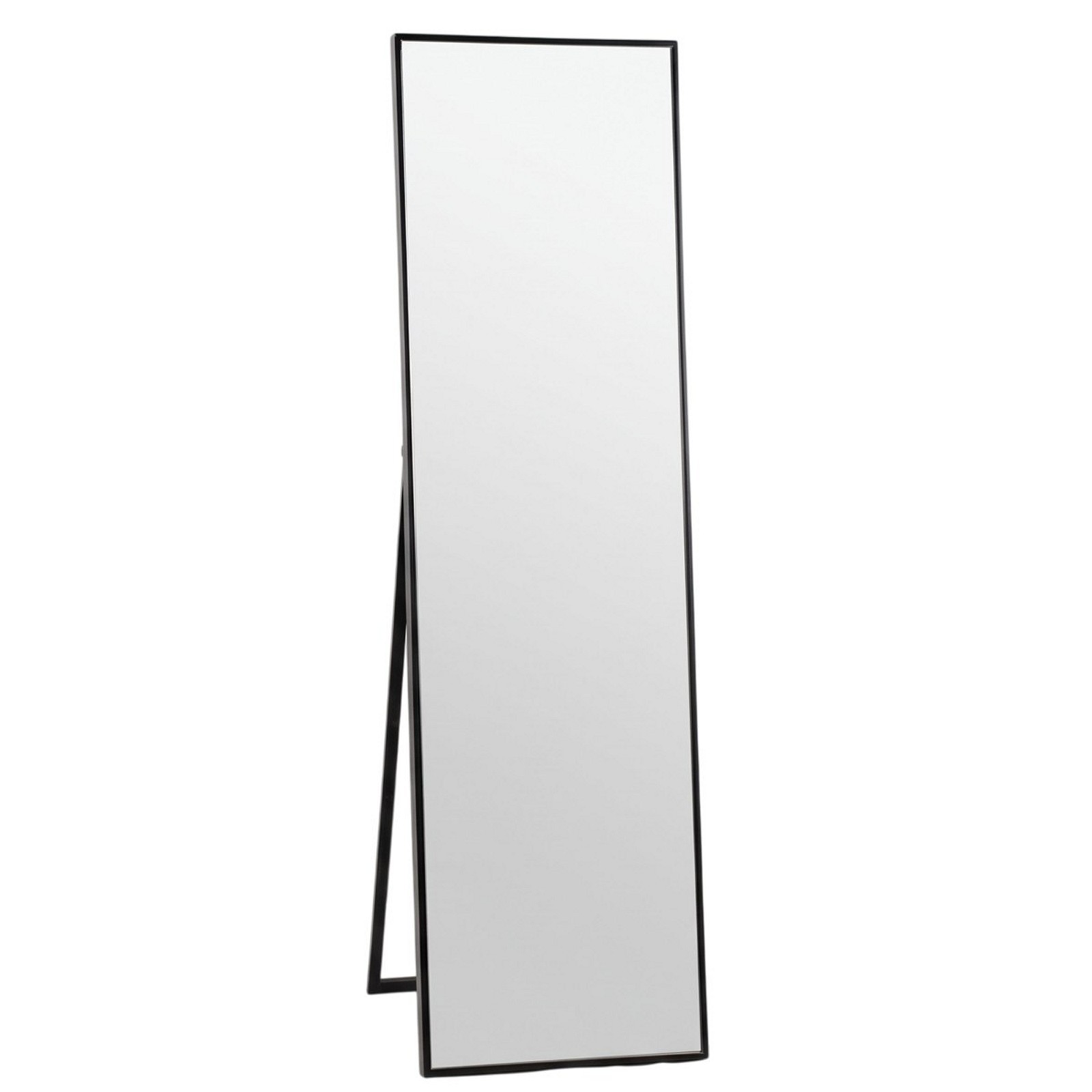 Specchio da terra KING 12 struttura MDF Nero opaco cm H170 L50 P48