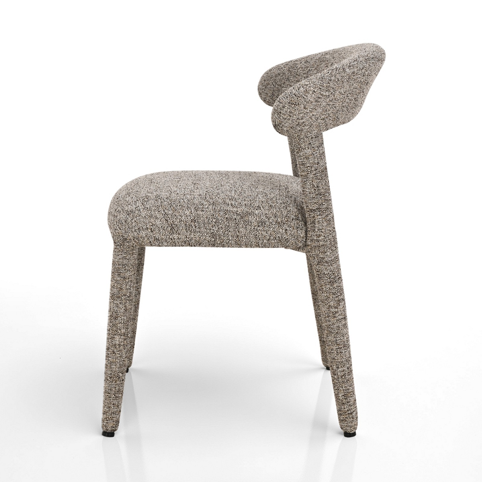 Sedia MAGDA MARRONE tessuto di colore MARRONE melange H80 L54 P56