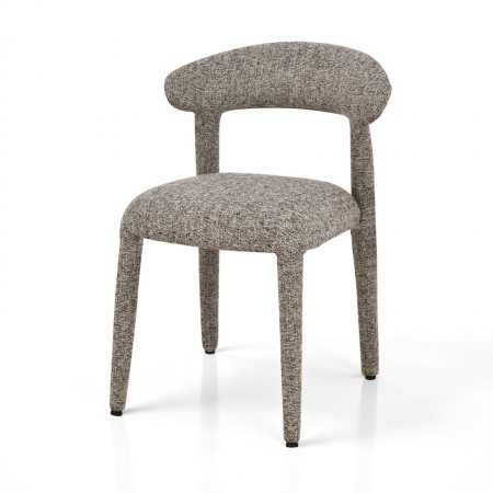 Sedia MAGDA MARRONE tessuto di colore MARRONE melange H80 L54 P56