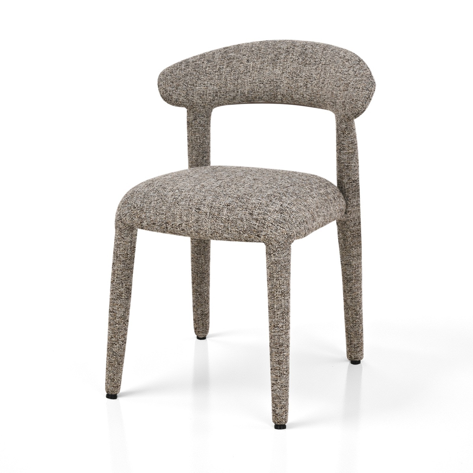 Sedia MAGDA MARRONE tessuto di colore MARRONE melange H80 L54 P56