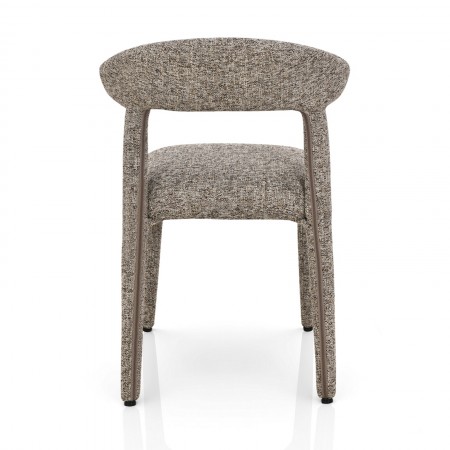 Sedia MAGDA MARRONE tessuto di colore MARRONE melange H80 L54 P56