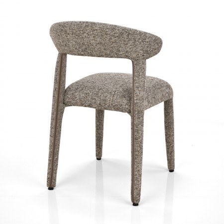 Sedia MAGDA MARRONE tessuto di colore MARRONE melange H80 L54 P56