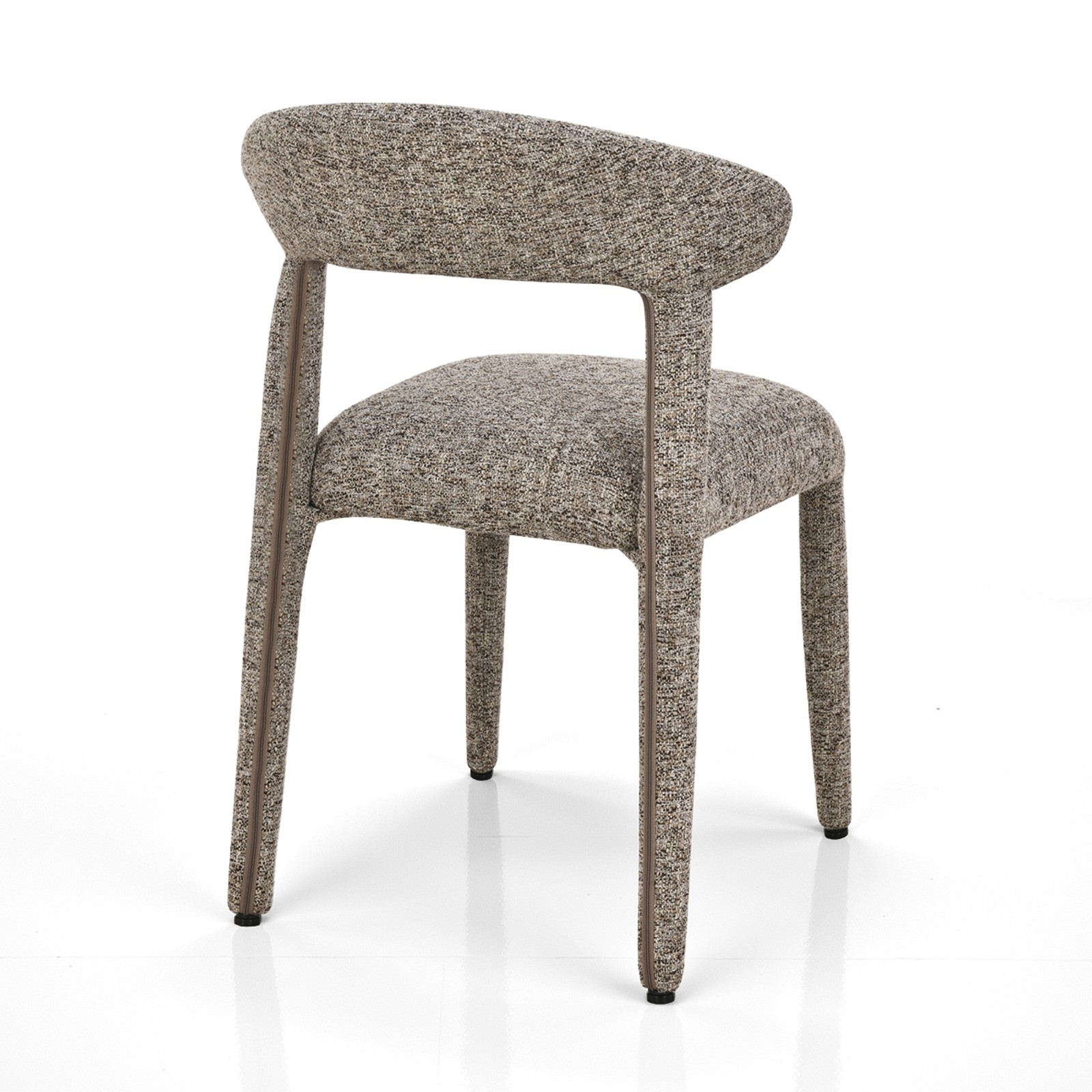 Sedia MAGDA MARRONE tessuto di colore MARRONE melange H80 L54 P56