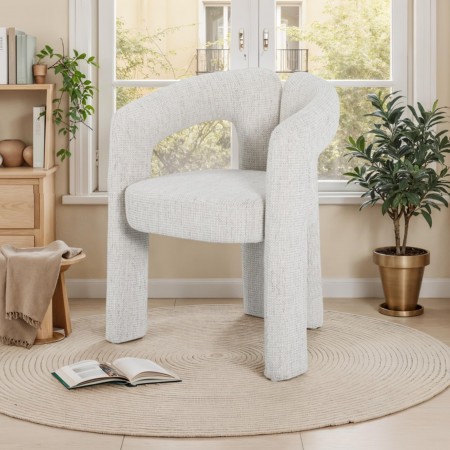 Poltrona ADELE BEIGE tessuto colore BEIGE cm H76 L55 P59