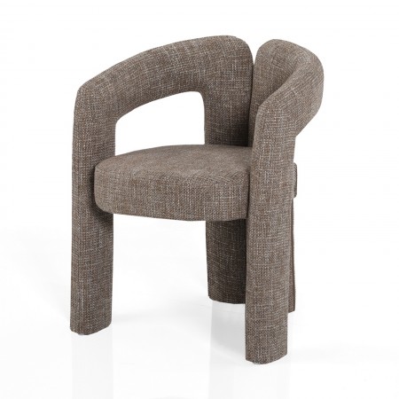 Poltrona ADELE MARRONE tessuto colore MARRONE cm H76 L55 P59