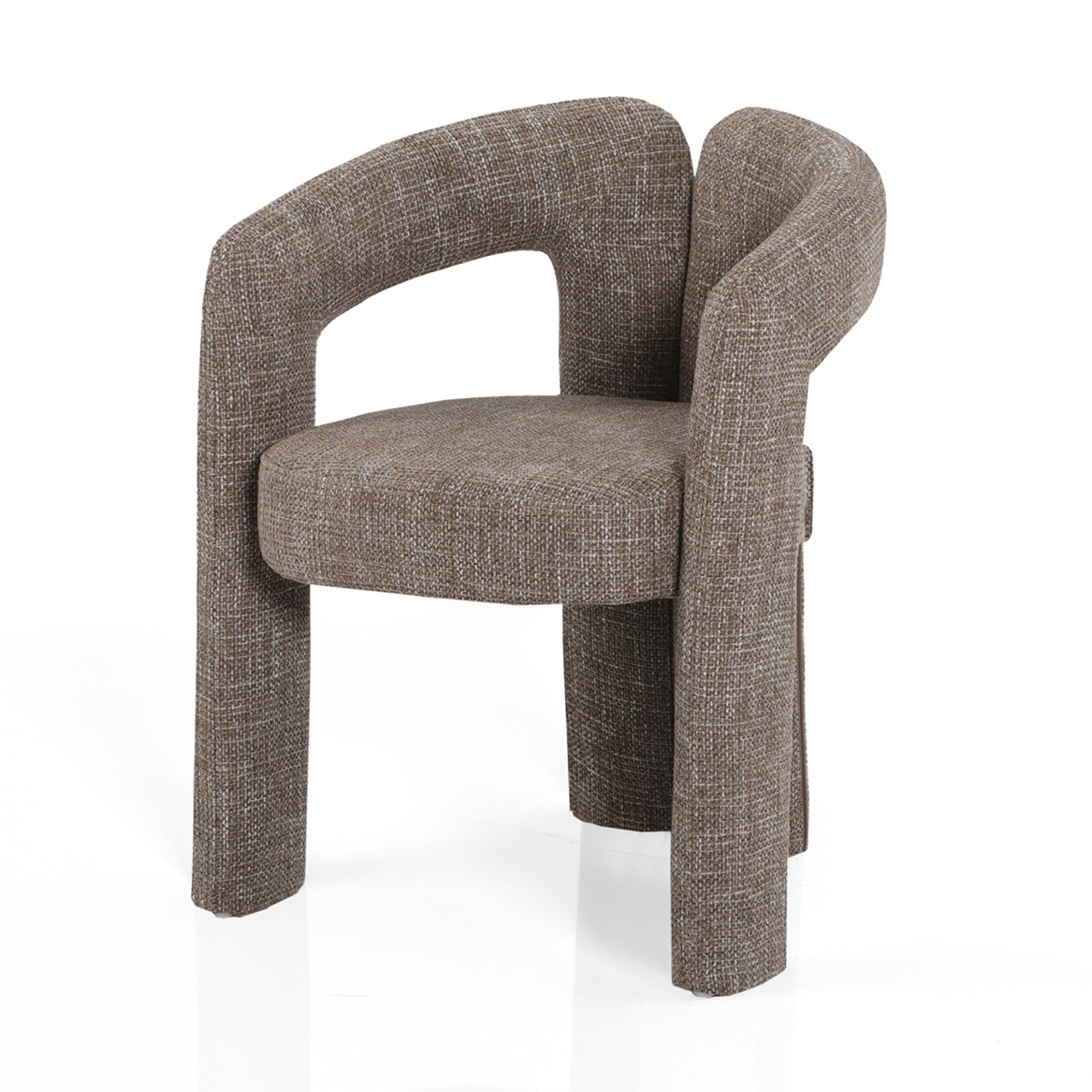 Poltrona ADELE MARRONE tessuto colore MARRONE cm H76 L55 P59