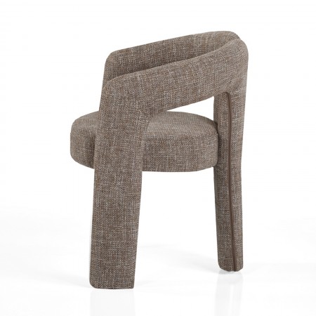 Poltrona ADELE MARRONE tessuto colore MARRONE cm H76 L55 P59