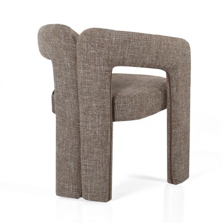 Poltrona ADELE MARRONE tessuto colore MARRONE cm H76 L55 P59