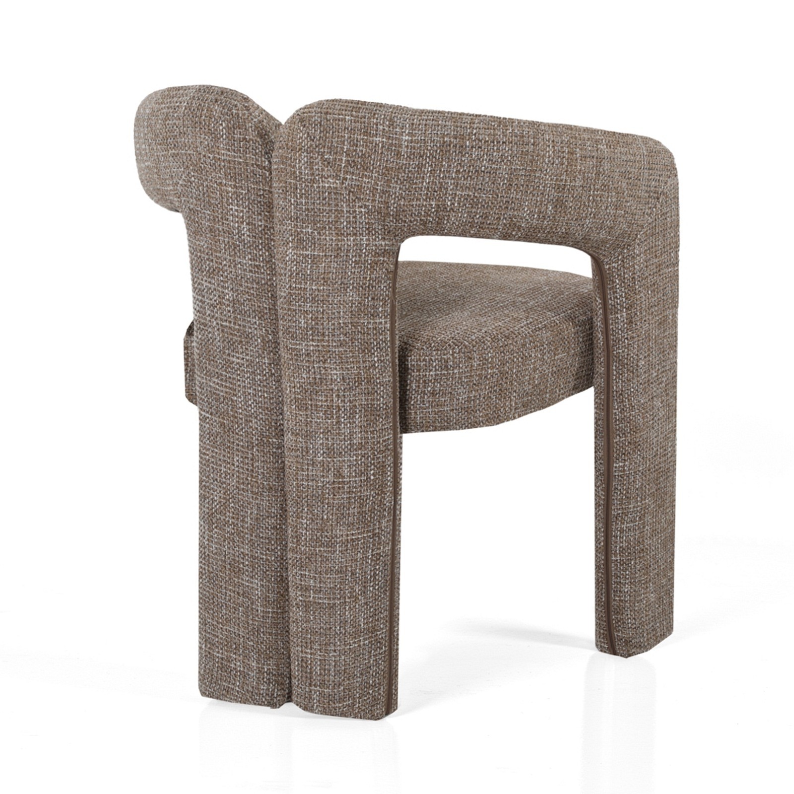 Poltrona ADELE MARRONE tessuto colore MARRONE cm H76 L55 P59