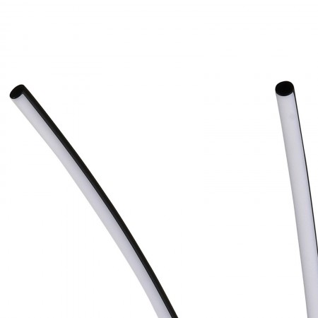 Lampada da terra TRIS metallo Nero opaco acrilico Bianco opaco 3 LED 30W 3000K H150 L33 P28