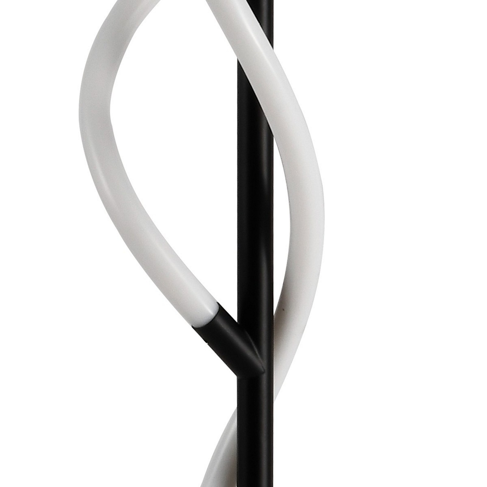 Lampada da terra MATAX metallo Nero opaco acrilico Bianco opaco LED 30W 4000K H150 L28 P28