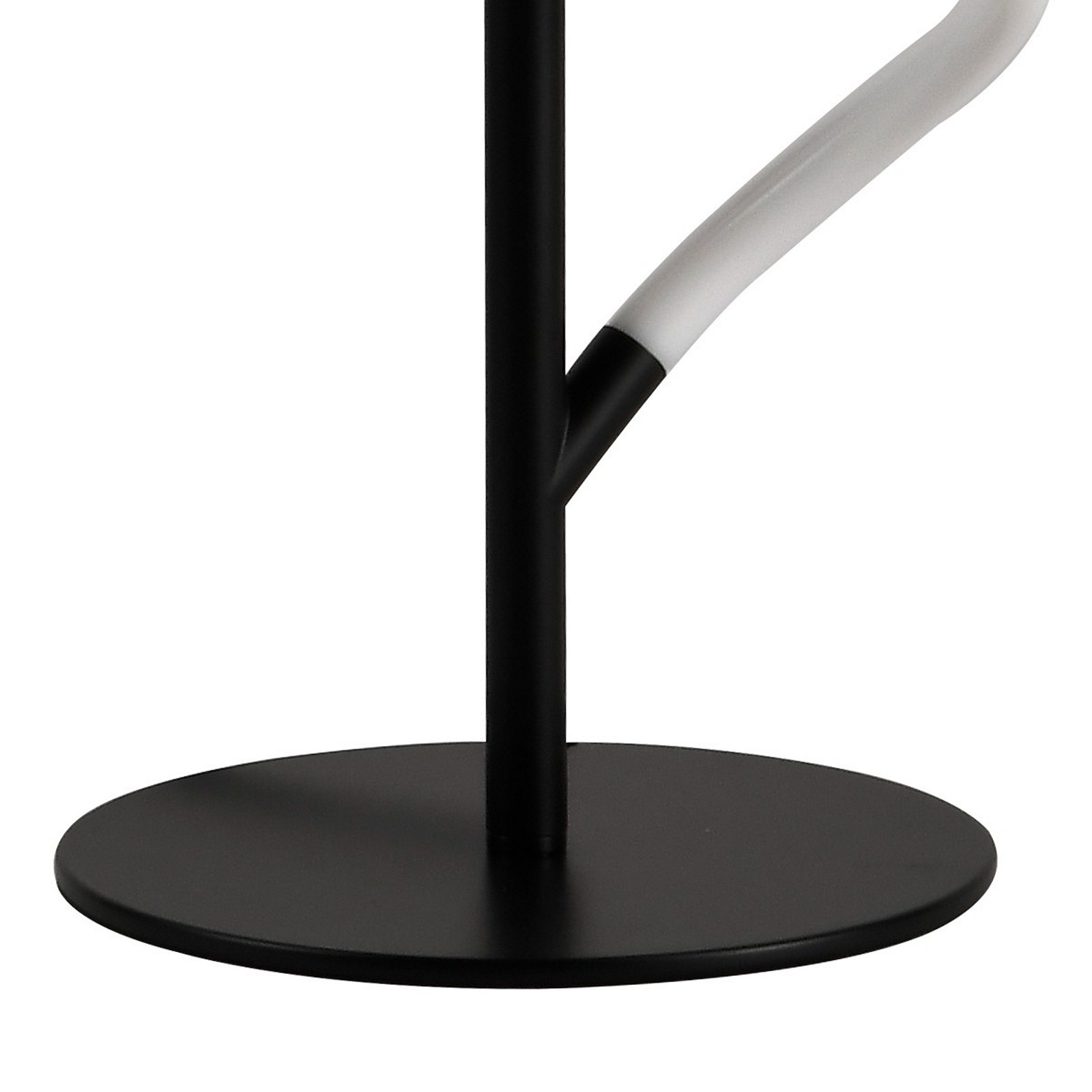 Lampada da terra MATAX metallo Nero opaco acrilico Bianco opaco LED 30W 4000K H150 L28 P28