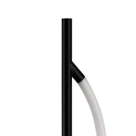 Lampada da terra MATAX metallo Nero opaco acrilico Bianco opaco LED 30W 4000K H150 L28 P28