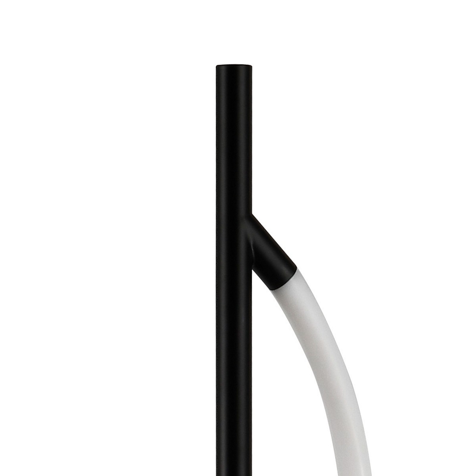 Lampada da terra MATAX metallo Nero opaco acrilico Bianco opaco LED 30W 4000K H150 L28 P28