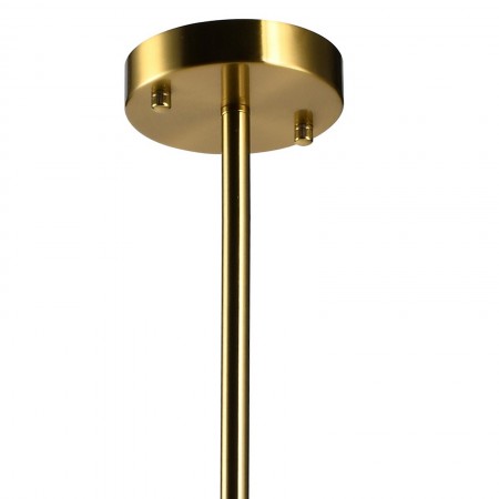 Lampadario POPE vetro e acciaio Ottone anticato opaco 5 sfere vetro Bianco opaco diametro 12 H85+44 diametro 60 E14