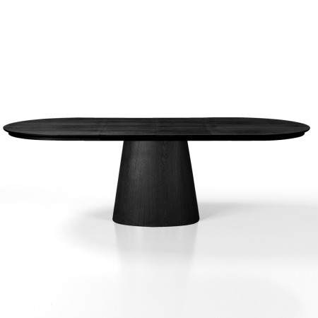 Tavolo allungabile LUKAS LEGNO NERO MDF impiallacciato Nero H75,5 P100 L160/200/240 cm