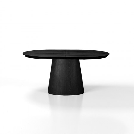Tavolo allungabile LUKAS LEGNO NERO MDF impiallacciato Nero H75,5 P100 L160/200/240 cm
