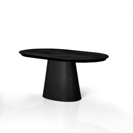 Tavolo allungabile LUKAS LEGNO NERO MDF impiallacciato Nero H75,5 P100 L160/200/240 cm