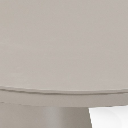 Tavolo allungabile GEORGE TORTORA piano MDF laccato Tortora opaco gamba centrale MDF Tortora opaco H76 P110 L150/200/250
