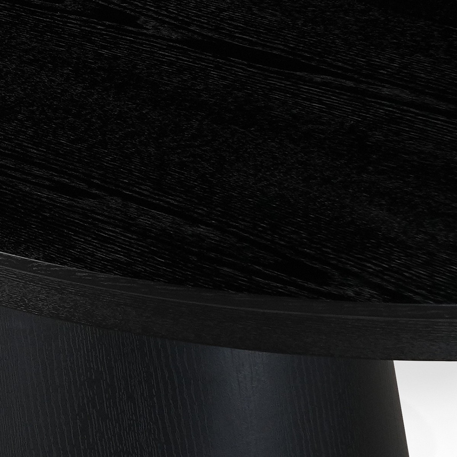 Tavolo allungabile GEORGE LEGNO NERO piano MDF impiallacciato legno Nero gamba centrale MDF legno Nero H76 P110 L150/200/250
