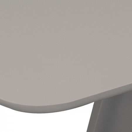 Tavolo allungabile PAUL TORTORA piano MDF laccato Tortora opaco gambe MDF Tortora opaco H76 P90 L160/200