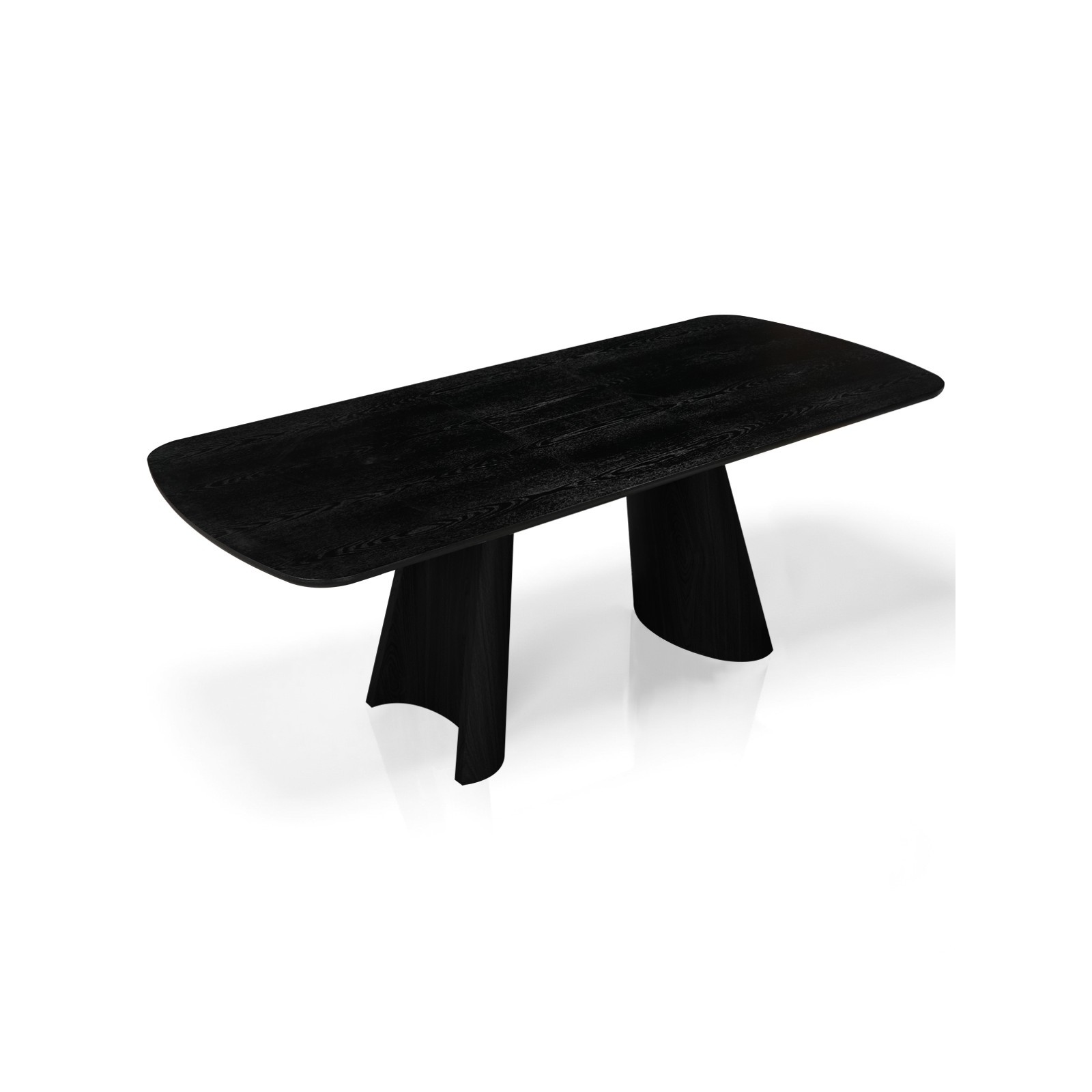 Tavolo allungabile PAUL LEGNO NERO piano MDF impiallacciato legno Nero gambe MDF legno Nero H76 P90 L160/200