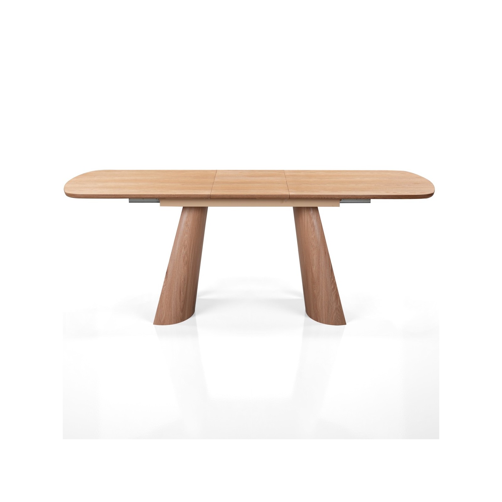 Tavolo allungabile PAUL ROVERE piano MDF impiallacciato Rovere gambe MDF Rovere H76 P90 L160/200