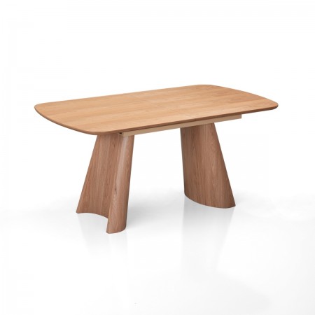 Tavolo allungabile PAUL ROVERE piano MDF impiallacciato Rovere gambe MDF Rovere H76 P90 L160/200