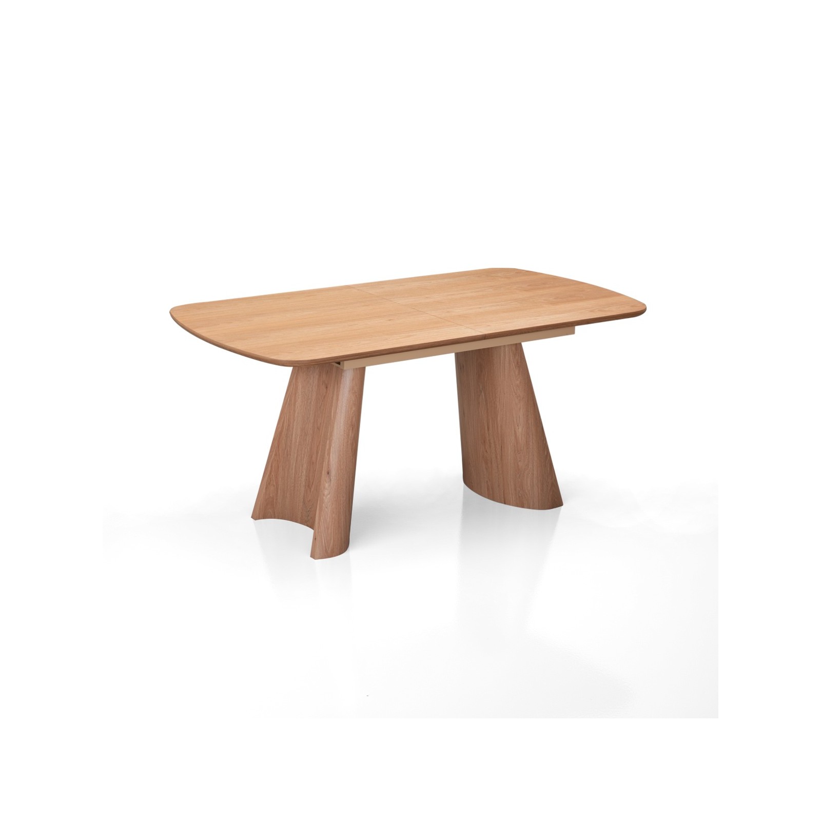 Tavolo allungabile PAUL ROVERE piano MDF impiallacciato Rovere gambe MDF Rovere H76 P90 L160/200
