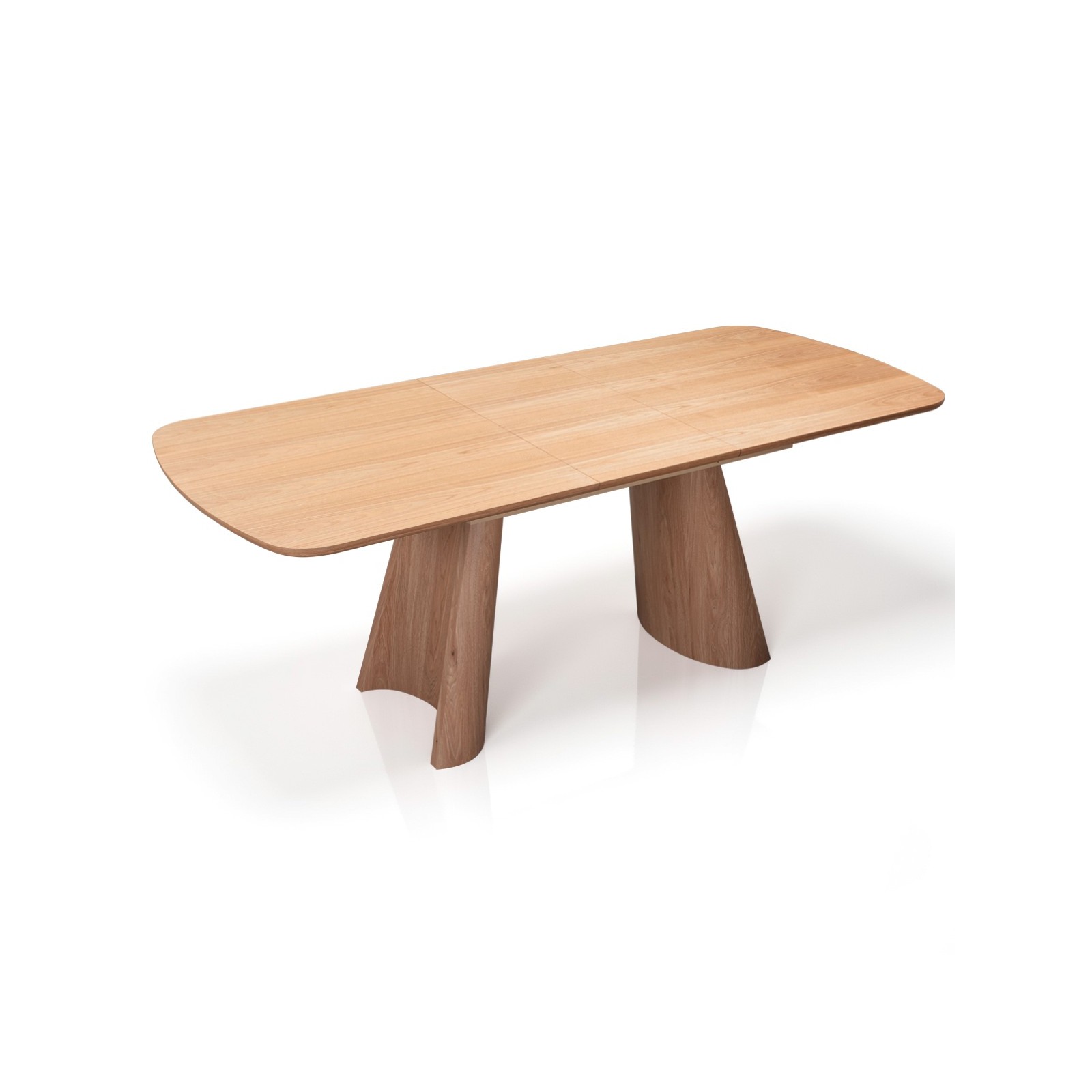 Tavolo allungabile PAUL ROVERE piano MDF impiallacciato Rovere gambe MDF Rovere H76 P90 L160/200