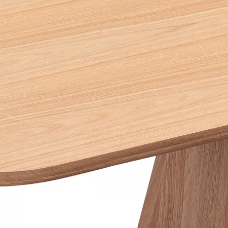 Tavolo allungabile PAUL ROVERE piano MDF impiallacciato Rovere gambe MDF Rovere H76 P90 L160/200