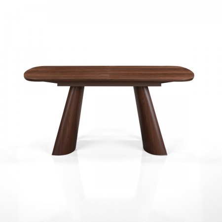 Tavolo allungabile PAUL NOCE piano MDF impiallacciato Noce gambe MDF Noce H76 P90 L160/200