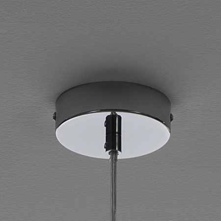 Lampadario Antares Transparent in Acciaio Cromato 17 sfere in vetro trasparente, 40x40xh25 cm