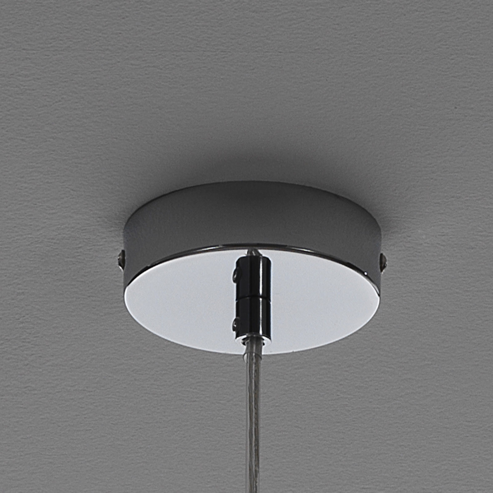 Lampadario Antares Transparent in Acciaio Cromato 17 sfere in vetro trasparente, 40x40xh25 cm
