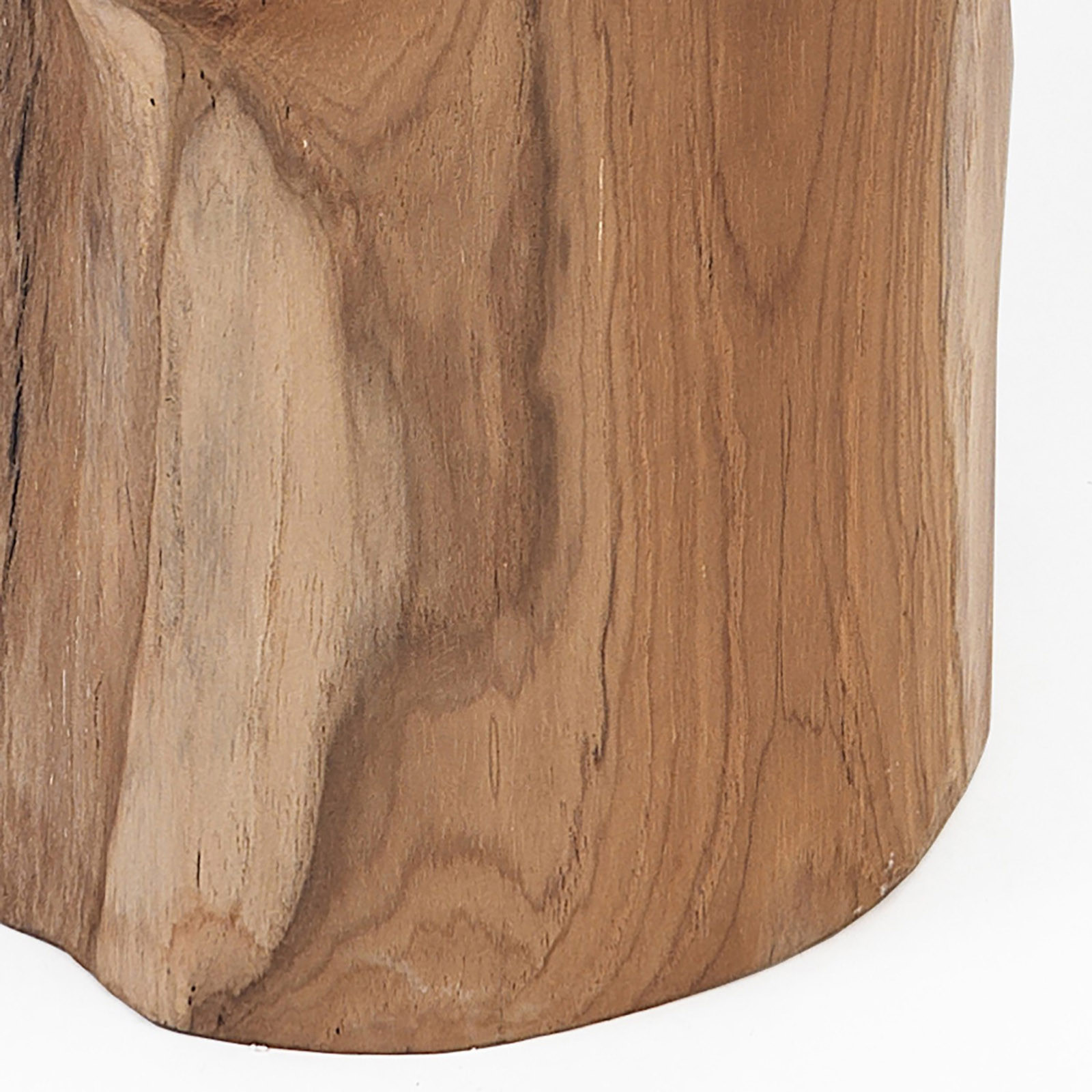 Set 2 Candele Wood in Legno riciclato per interno/esterno, d20xh18 d22xh25 cm