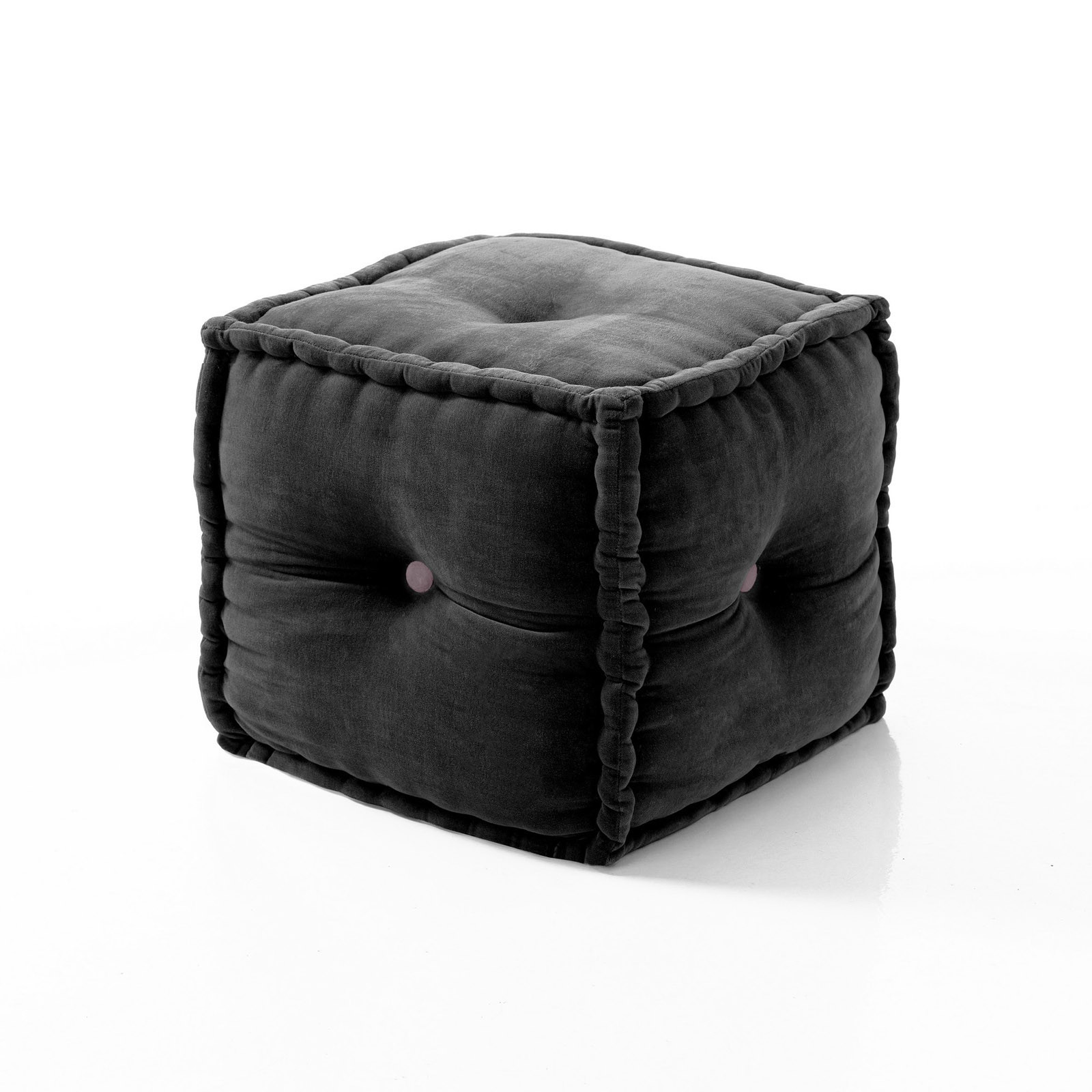 Pouff Quadrato Gianna Velvet Grey