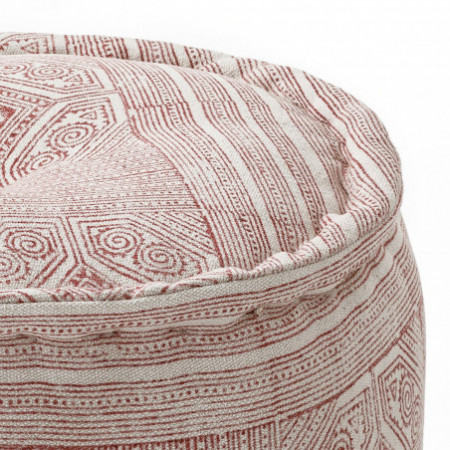 Pouf Rotondo Rosa rivestimento Cotone 100%, d45xh30 cm