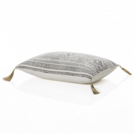 Cuscino Tullia rivestimento Cotone 100% sfoderabile Grigio, 35x50 cm