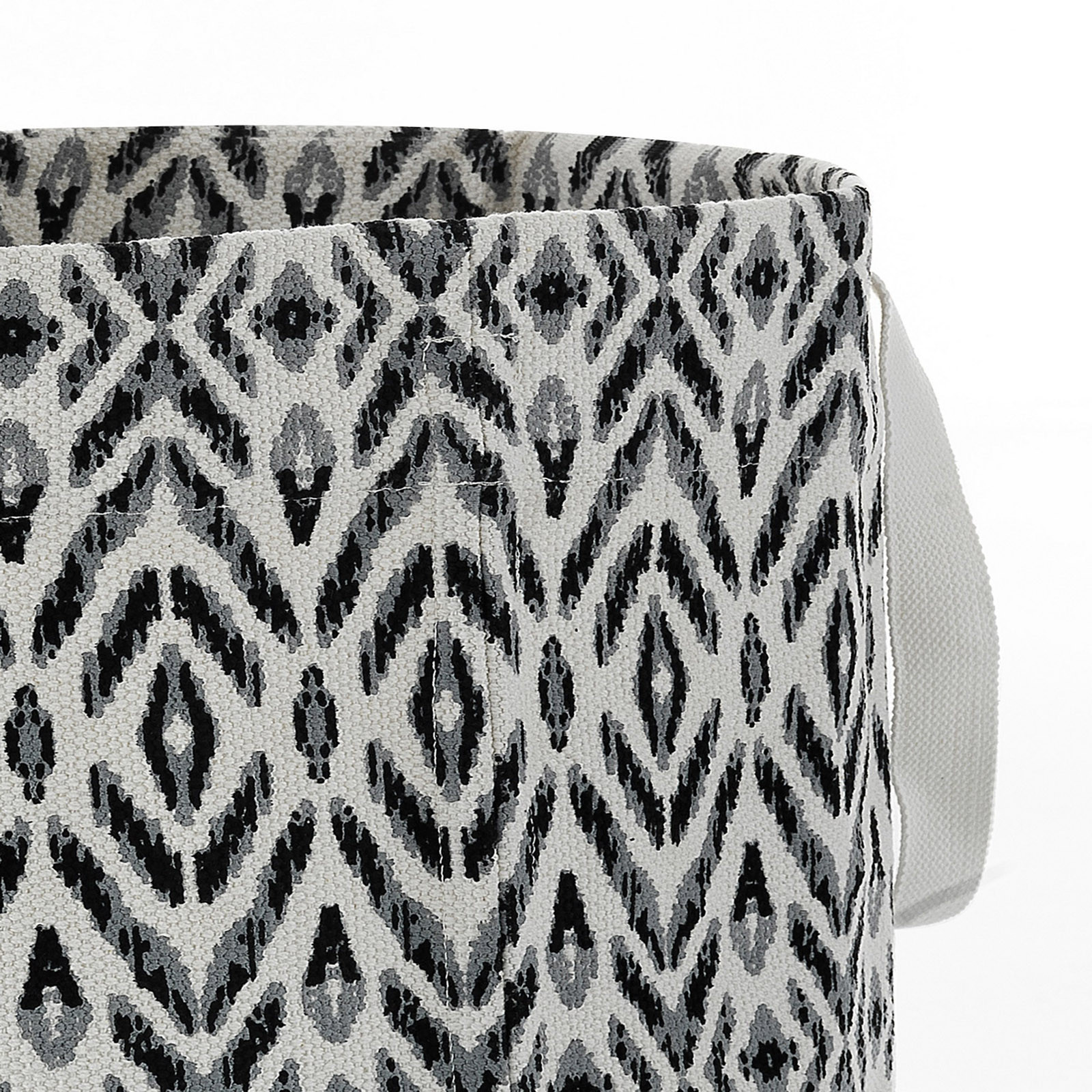 Portaoggetti Mimmi B&W Borsa shopper 100% Cotone realizzata a mano, d35xh50 cm