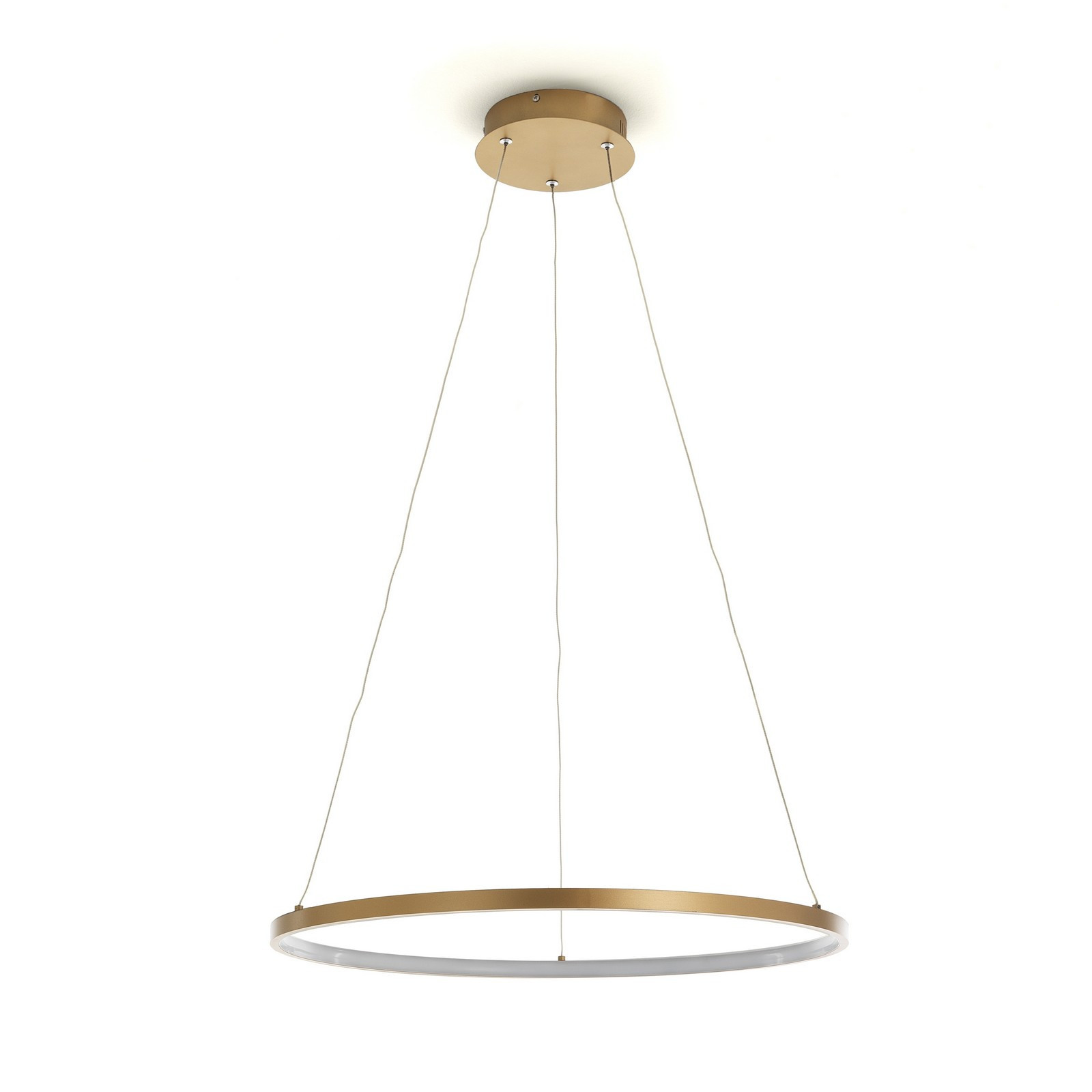 Lampadario LED Holes-B Oro in Allumino Oro satinato con filo regolabile, d60 h92 cm
