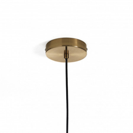 Lampadario Hero in Metallo verniciato Ottone con sfere in vetro, d60 h60 cm
