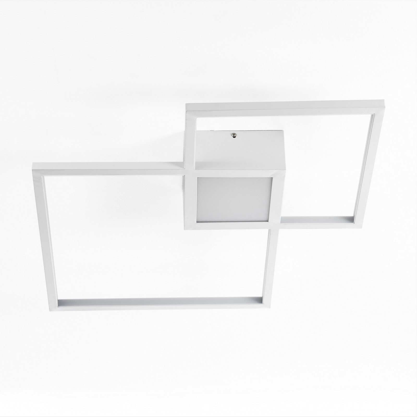 Plafoniera / Applique LED in metallo colore Bianco opaco dimensioni cm. L.54 P.54 H.8