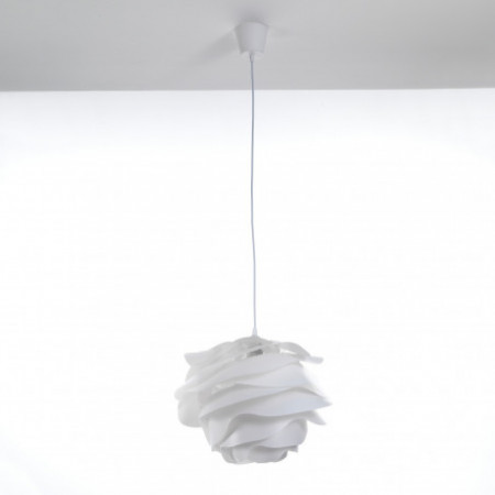 Lampadario Dede in polipropilene Bianco opaco con filo regolabile, d40 h30 cm