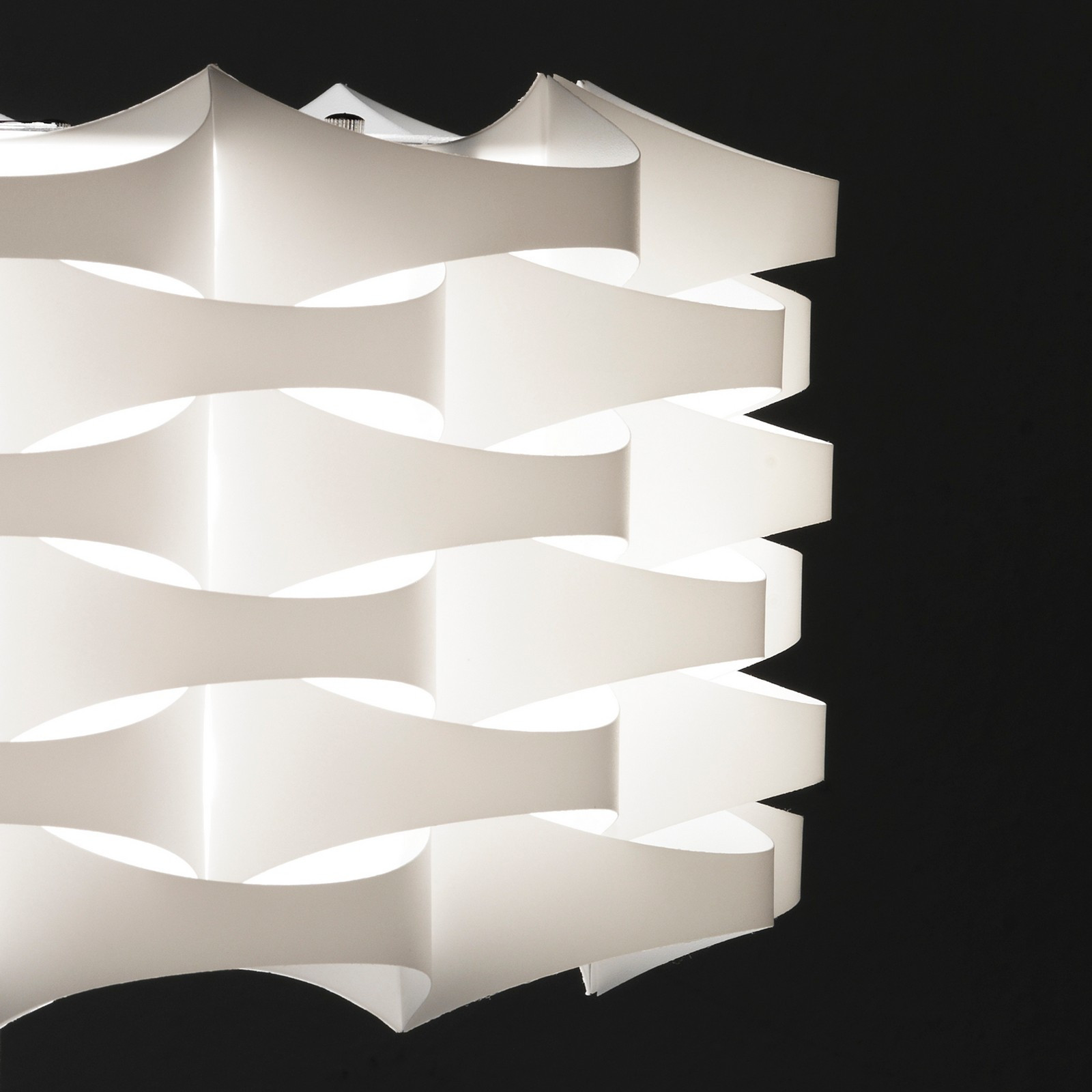 Lampada da Tavolo Arra in polipropilene Bianco opaco e Acciaio satinato, d36 h47 cm