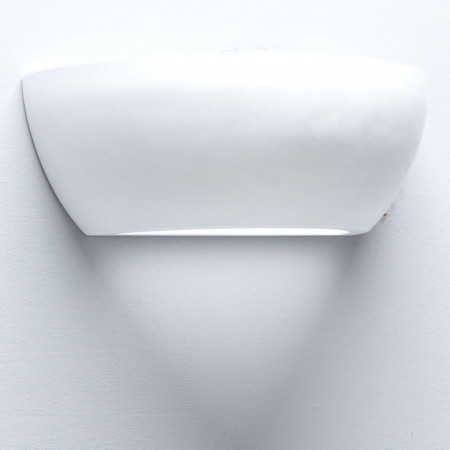 Applique Geo-A in Ceramica Bianca, 31.5x16 h11cm