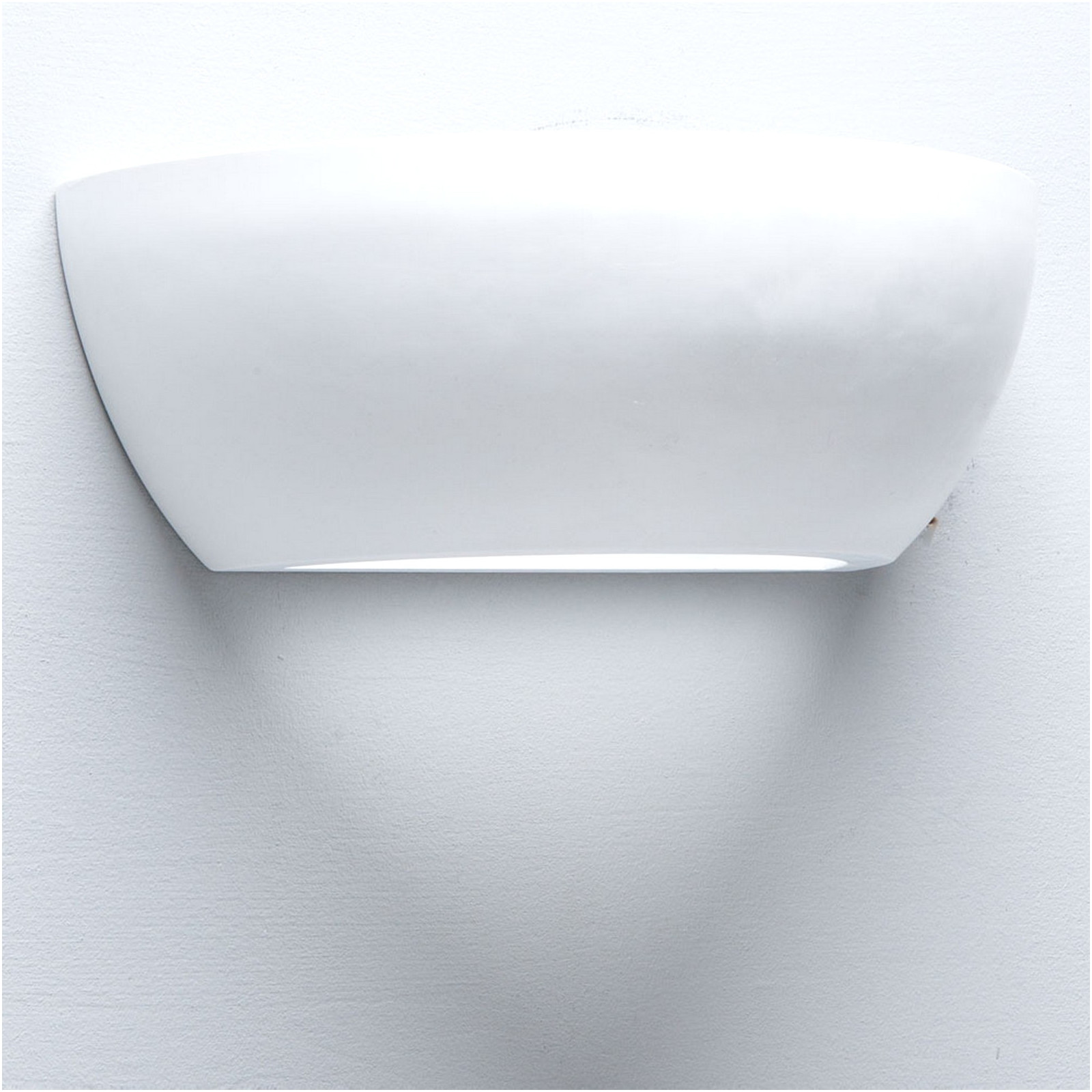 Applique Geo-A in Ceramica Bianca, 31.5x16 h11cm