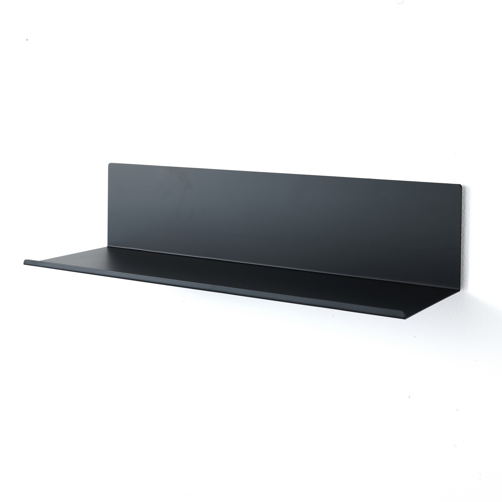 Lampada Mensola applique Nella Nera in Metallo Nero opaco luce con magnete, 50x16 h12 cm