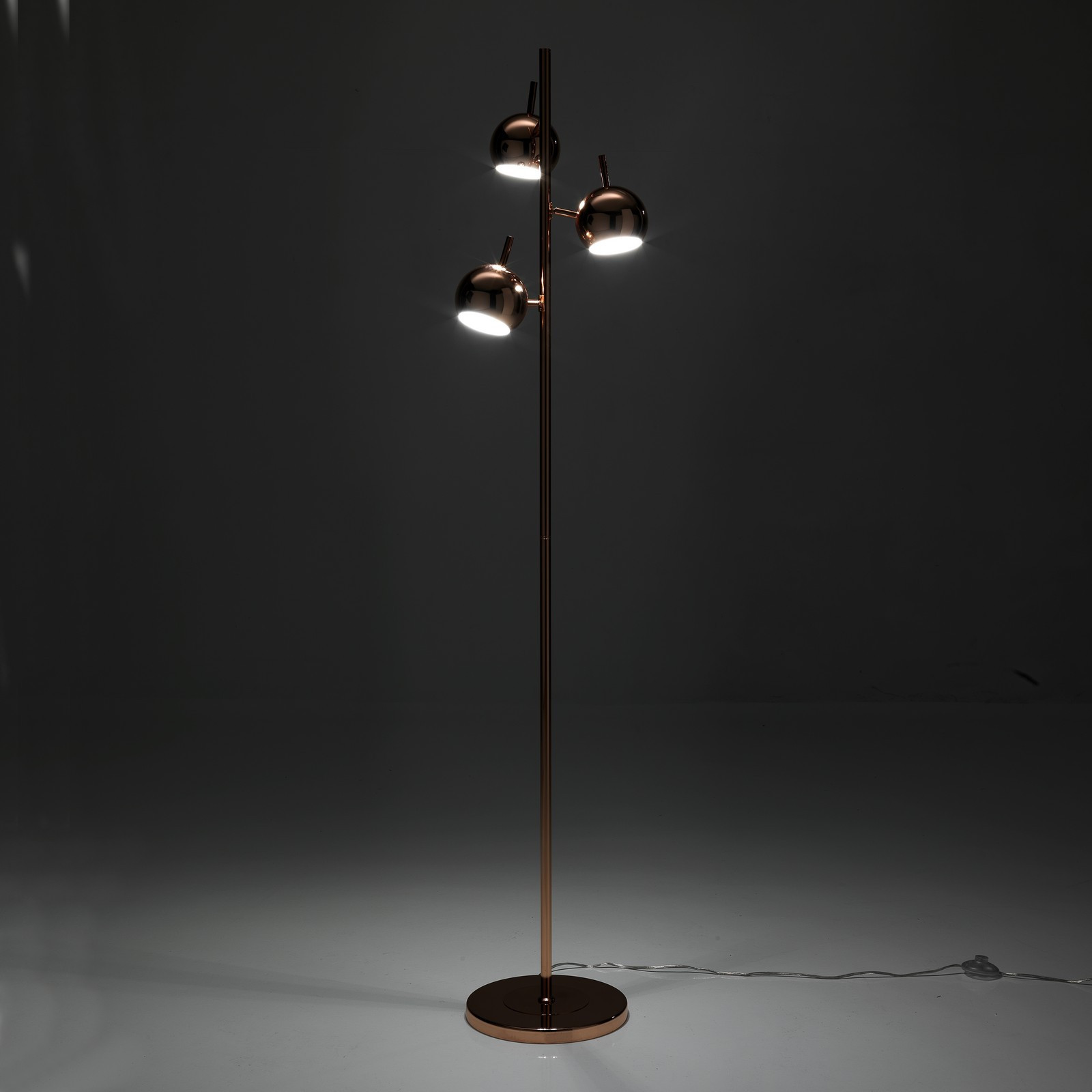 Lampada da terra Shere in Metallo finitura Rame lucido, d27 h165 cm